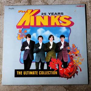 カナダ盤（89年）THE KINKS　25YEARS　THE ULTIMATE COLLECTION　2LP　デビューから89年までの代表曲を網羅したベストアルバムです♪