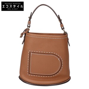 DELVAUX デルヴォー AA0607ATT0ADNDO PIN MINI BUCKET パン ミニバケットバッグ トリヨンレザー ハンドバッグ VEGETAL IVORY レディース