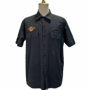 6496 Hard Rock cafe ハードロックカフェ ワークシャツ2XL