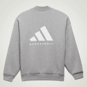 ★アディダス ADIDAS 新品 メンズ カジュアル バスケットボール スウェット クルーネック 長袖 シャツ Lサイズ [IP1689-L] 三 弐★QWER