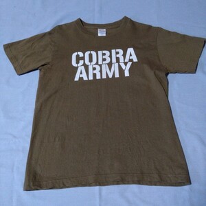 COBRA　Tシャツ ブラウン　Sサイズ　Oi PUNK 検索ワード ラフィンノーズ 氣志團 ブルーハーツ ハイロウズ クロマニヨンズ ニューロティカ