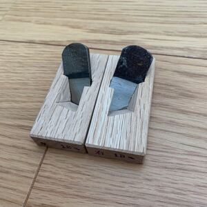 【小森 18mm 豆際鉋 左右セット】 小鉋 豆鉋 chisel plane DIY 鑿 鉋 カンナ ノミ キワ鉋 反台 特殊 國秀 梅弘 東京 悦英 組鑿 大工道具