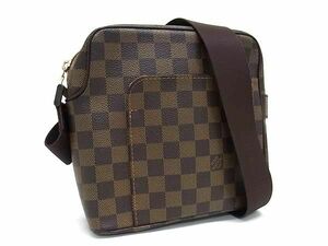 1円 ■美品■ LOUIS VUITTON ルイヴィトン N41442 ダミエ オラフPM クロスボディ ショルダーバッグ 斜め掛け メンズ ブラウン系 BF8615