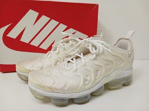 [KA16A-611-030-1] NIKE ナイキ AIR VAPORMAX PLUS ナイキ ヴェイパー マックス プラス 924453-100 サイズ27cm ホワイト 中古