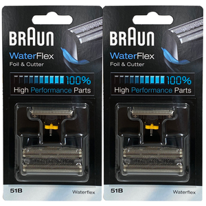 送料198円 BRAUN F/C 51B シリーズ5 ブラウン 替刃 51B 2個セット　Water Flex用 網刃・内刃コンビパック