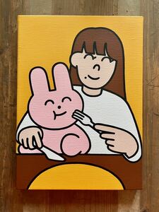 わかる WAKARU 原画 直筆 サイン入り キャンバス 『 FRIENDS 』 一点物