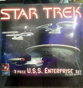 ◎ STAR TREK AMT ERTL 3 PIECE U.S.S. ENTERPRISE SET 1701 38