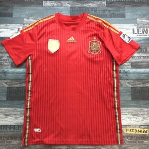 ADIDAS アディダス メンズ サッカースペイン代表 ユニフォーム 半袖Tシャツ 赤
