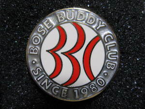 【 年代物 昭和 レトロ 】B/ ボーズ BOSE BUDDY CLUB SINCE 1980 ピンズ ピンバッジ 当時物 ヴィンテージ 音響機器 スピーカー メーカー