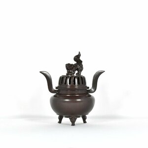 【アウトレット寺院仏具】香炉・7寸具足用・胴張5.5寸・茶色