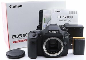 ＜良品＞ Canon デジタル一眼レフカメラ EOS 80D ボディ シャッター数わずか12930枚！