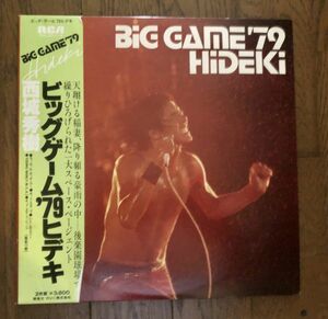 【2枚組 LP盤/12インチ】【帯付】【美盤】西城秀樹 ビッグ・ゲーム’79ヒデキ BIG GAME 