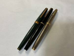 万年筆 ヴィンテージ MONTBLANC 121 320 SHEAFFER ペン先18K 14K まとめて3本