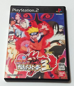 【PS2ソフト】NARUTO-ナルト-ナルティメットヒーロー3 ※アニメDVD＆ハガキ＆チラシ付き