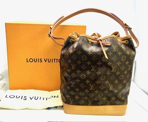 1* 美品！ LOUIS VUITTON ルイヴィトン 　モノグラム ノエ 　ショルダー バッグ M42224　AR0090 ハンド 巾着 トート