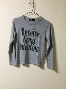 R/H 長袖Tシャツ グレー　　　150