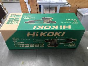 【未使用品】【0906】★HiKOKI（ハイコーキ） 100mm 電気ディスクグラインダ スナップスイッチ G10SP5 サイドハンドル付　ITZEZCBS3MHW