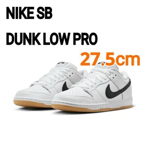 NIKE SB★Dunk Low Pro US9.5 27.5cm White Black ホワイト ブラック ダンクロー ナイキ