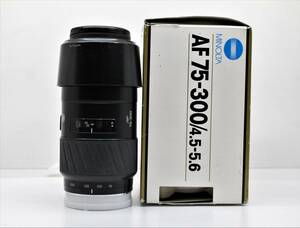 ★極上美品★MINOLTA ミノルタ AF 75-300mm F4-5.6 希少な元箱付き！！完動美品！ OK1894