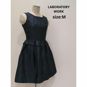 LABORATORY WORK ドレス ワンピース フォーマル Ｍ ネイビー