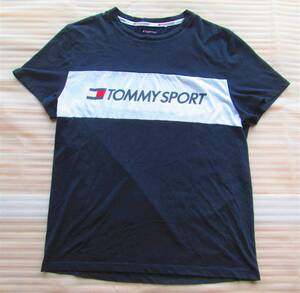 即決！【未使用】 TOMMY HILFIGER トミーヒルフィガー TOMMY SPORT Tシャツ ◆ Lサイズ～XLサイズ 濃紺 ネイビー 定番！送料230円OK！