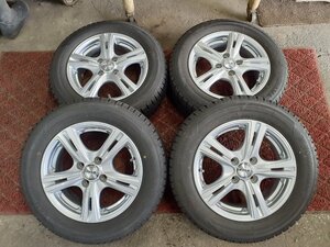 1円～★F6981■175/65R14 82Q　4本価格　YOKOHAMA ICEGUARD IG50plus　REVER LINE　送料無料 冬 ’19年 14×5.5J +38 PCD100 ハブ径67㎜