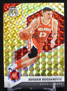 2020-21 Panini Mosaic Prizm Yellow Bogdan Bogdanovic NBAカード Atlanta Hawks 