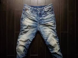 G-STAR RAW♪STAQ 3D TAPERED♪ジースター♪立体裁断♪3D♪リップル加工♪W27 L30♪D02036 8595 2966