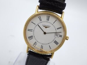 355442【1円スタート】LONGINES ロンジン 稼動品 L4.636.2 グランドクラシック ホワイト文字盤 メンズ 時計 クオーツ ケース 31mm