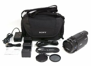 ★ケース、バッテリー3個付！SONY ソニー Handycam ハンディカム FDR-AX60 デジタル4K ビデオカメラ レコーダー 美品！★