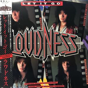 LOUDNESS ラウドネス LET IT GO 高崎アキラ Japanese metal 帯付12インチ レコード 5点以上落札で送料無料O