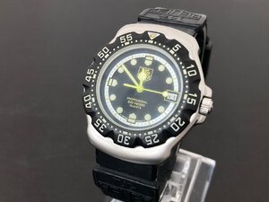 ●タグホイヤー TAG HEUER 376.513 クオーツ フォーミュラ1 プロフェッショナル 376.513 デイト 黒文字盤 ラウンド●