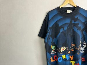 グッドプリントUSA製90sビンテージWILDOATSボディLOONEYTUNESルーニー・テューンズ両面プリントTシャツLアメカジストリートnr23999