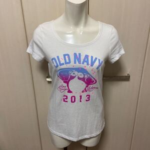 新品　OLD NAVY オールドネイビー 半袖Tシャツ　ホワイト　XSサイズ