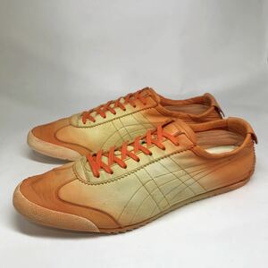 即決!限定! 日本製 Onitsuka Tiger MEXICO 66 DELUXE レザー オレンジ イエロー 29cm TH6A2L / オニツカタイガー メキシコ