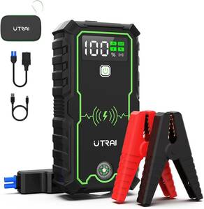 UTRAI. ジャンプスターター 12V車用 大容量27000mAh ピーク電流3600A AF501