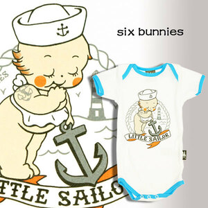 ベビー服【ロンパース】リトルセーラー 【SIX・BUNNIES】【6～12ヶ月】シックス バニーズ 出産祝い 男の子 アメリカン アメカジ ロック