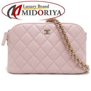 CHANEL シャネル チェーンクラッチ AP4016 ショルダーバッグ タイムレスクラシック キャビアスキン ピンク/252368【中古】