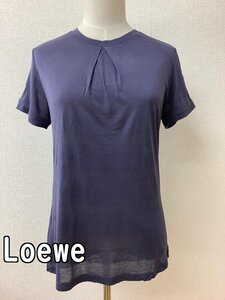 ロエベ (Loewe) シアーボーダーカットソー ダスティラベンダー サイズM