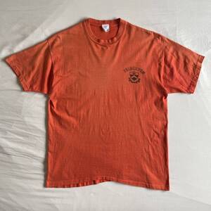 希少! 60s PRINCETON 染み込み Tシャツ L 綿100 USA製 Collegiate Pacific プリンストン大学 カレッジ 黒プリント 70s 80s