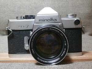 minolta SR-7 AUTO ROKKOR-PF 1:1.4 f=58mm レンズ付き　動作確認済み