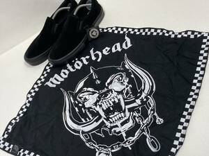 激レア!! VANS motorhead SLIPON 黒 スエード バンダナ付き POP CUSH US11.5 (29.5cm) アメリカ企画限定!! スリッポン バンズ