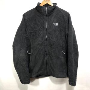 ■ 女性用 14年製 THE NORTH FACE フルジップ フリース ジャケット ブラック サイズL 古着 ノースフェイス アウトドア レディース ■