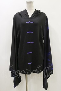 NieR Clothing / 着物風袖チャイナプルオーバー 黒 H-24-05-02-057-PU-TO-KB-ZH