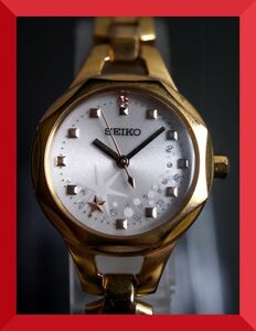 セイコー SEIKO ソーラー SOLAR 3針 デイデイト V110-0AW0 女性用 レディース 腕時計 限定品 x586