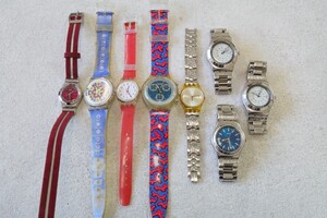 F937 SWATCH/スウォッチ 腕時計 8点セット ブランド アクセサリー SWISS/スイス製 クォーツ 大量 まとめて おまとめ まとめ売り 不動品