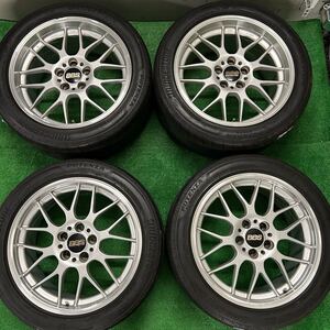 ★ 鍛造 中古 BBS RG-R RG700 RG701 18インチ 8.5J +36 9.5J +38 PCD114.3 5H 60mm ハブリング付