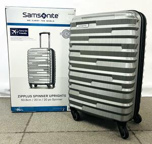 Samsonite ZIPPLUS SPINNER 56/20 サムソナイト ジッププラス スピナー スーツケース 機内持ち込みサイズ シルバー【タグ付き未使用品】