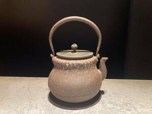  ■平安　龍寿堂　茶入形　鉄瓶　時代物■ 鉄器 鉄壺 急須 湯沸かし 金属工芸 時代物 古美術 茶道具 鉄器 茶注 茶器