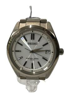 SEIKO◆ブライツ/ソーラー腕時計/アナログ/-/WHT/SLV/7B24-0BH0//